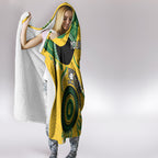 Custom Matildas NAIDOC Week Hooded Blanket Australia Kangaroo Keep The Fire Burning - Yellow
