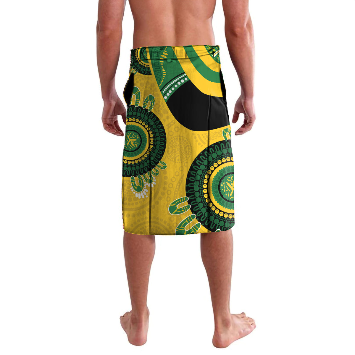 Custom Matildas NAIDOC Week Lavalava Australia Kangaroo Keep The Fire Burning - Yellow