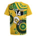 Custom Matildas NAIDOC Week Rugby Jersey Australia Kangaroo Keep The Fire Burning - Yellow