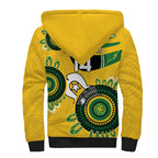 Custom Matildas NAIDOC Week Sherpa Hoodie Australia Kangaroo Keep The Fire Burning - Yellow
