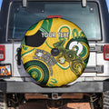 Custom Matildas NAIDOC Week Spare Tire Cover Australia Kangaroo Keep The Fire Burning - Yellow