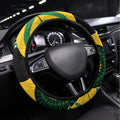 Matildas NAIDOC Week Steering Wheel Cover Australia Kangaroo Keep The Fire Burning - Yellow