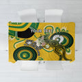 Custom Matildas NAIDOC Week Tablecloth Australia Kangaroo Keep The Fire Burning - Yellow