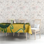Custom Matildas NAIDOC Week Tablecloth Australia Kangaroo Keep The Fire Burning - Yellow
