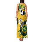 Custom Matildas NAIDOC Week Tank Maxi Dress Australia Kangaroo Keep The Fire Burning - Yellow