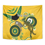 Custom Matildas NAIDOC Week Tapestry Australia Kangaroo Keep The Fire Burning - Yellow