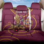 Custom NRL Broncos NAIDOC Week Back Car Seat Cover Keep The Fire Burning Indigenous Art