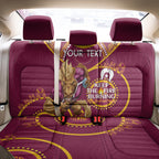 Custom NRL Broncos NAIDOC Week Back Car Seat Cover Keep The Fire Burning Indigenous Art