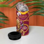 NRL Broncos NAIDOC Week 4 in 1 Can Cooler Tumbler Keep The Fire Burning Indigenous Art