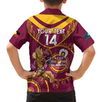 Custom NRL Broncos NAIDOC Week Family Matching Long Sleeve Bodycon Dress and Hawaiian Shirt Keep The Fire Burning Indigenous Art