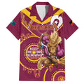 Custom NRL Broncos NAIDOC Week Family Matching Long Sleeve Bodycon Dress and Hawaiian Shirt Keep The Fire Burning Indigenous Art