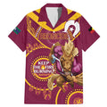 Custom NRL Broncos NAIDOC Week Family Matching Mermaid Dress and Hawaiian Shirt Keep The Fire Burning Indigenous Art