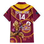 Custom NRL Broncos NAIDOC Week Family Matching Mermaid Dress and Hawaiian Shirt Keep The Fire Burning Indigenous Art