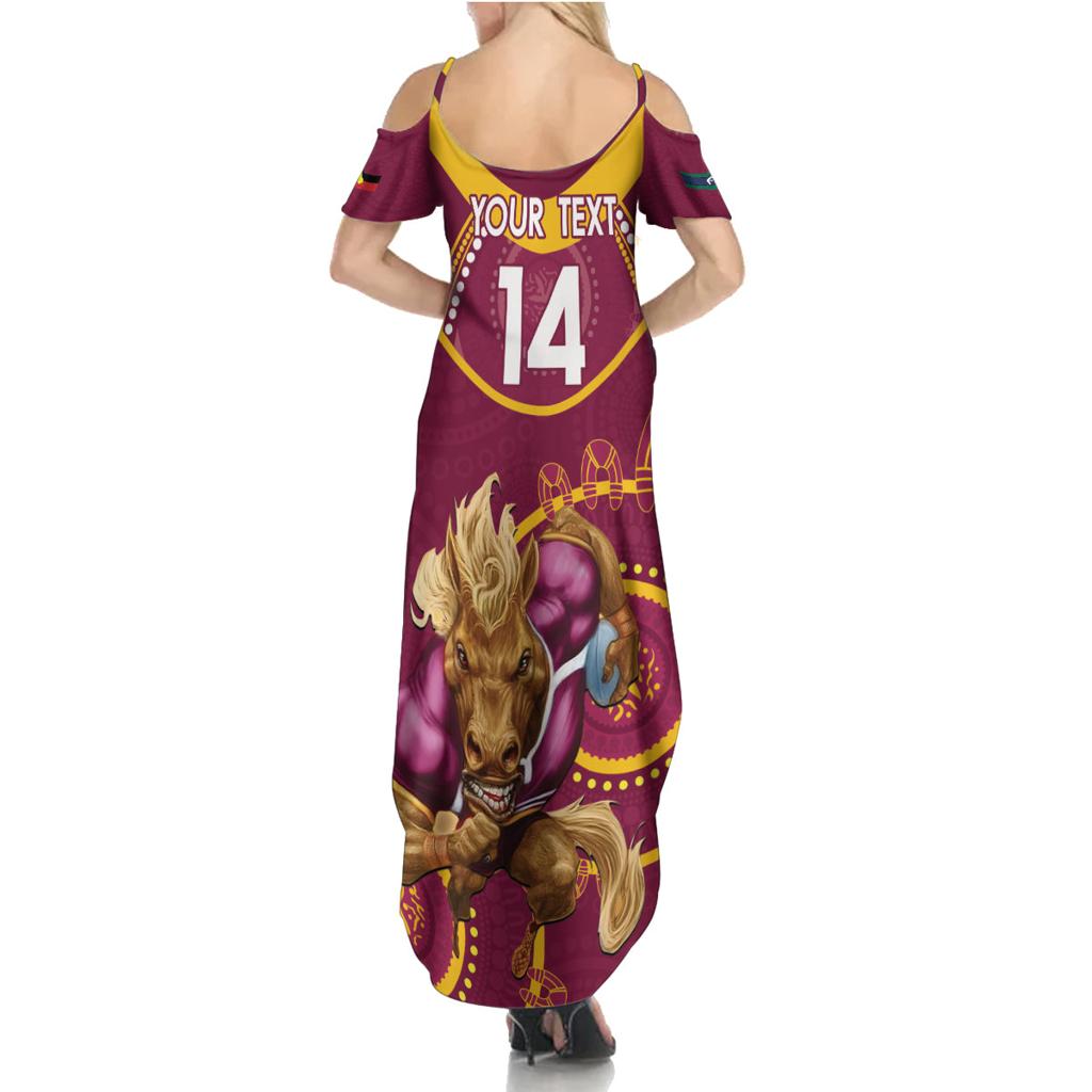 Custom NRL Broncos NAIDOC Week Family Matching Summer Maxi Dress and Hawaiian Shirt Keep The Fire Burning Indigenous Art