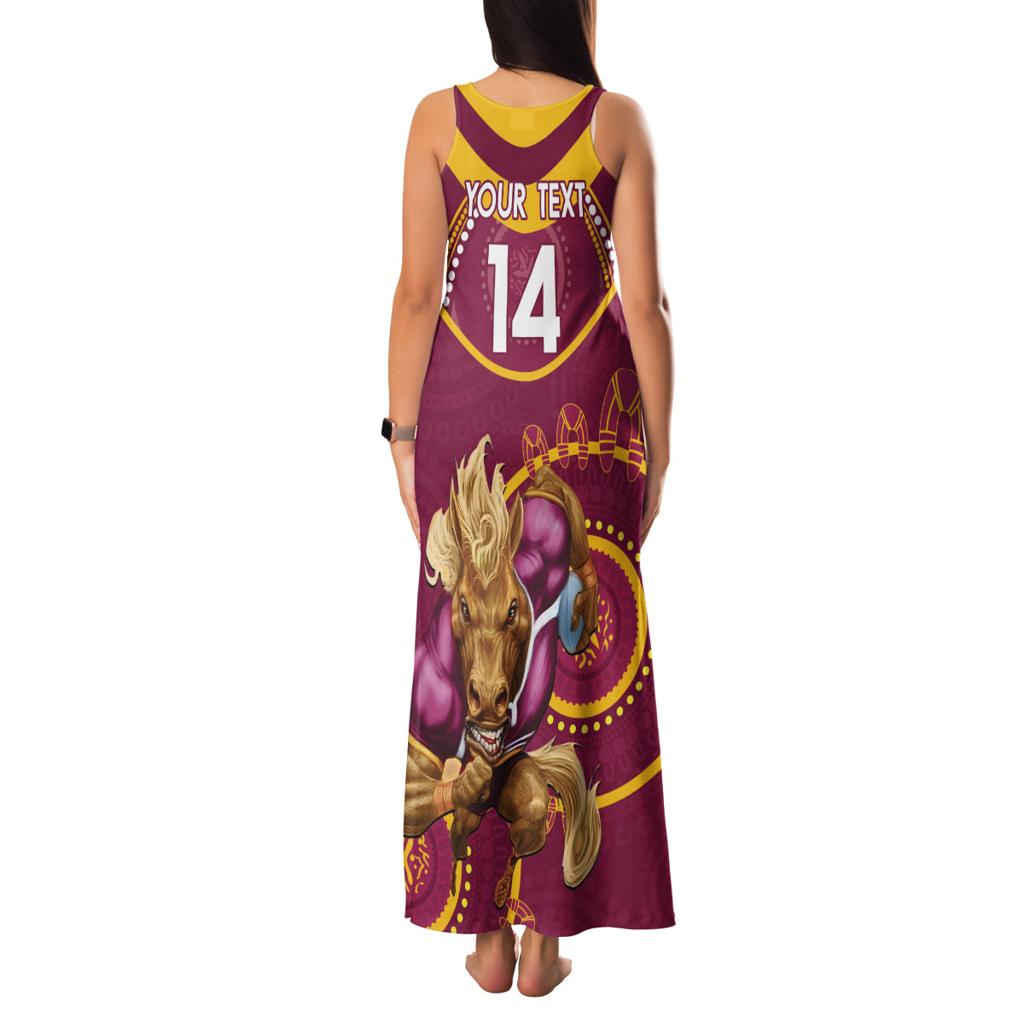 Custom NRL Broncos NAIDOC Week Family Matching Tank Maxi Dress and Hawaiian Shirt Keep The Fire Burning Indigenous Art