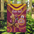 Custom NRL Broncos NAIDOC Week Garden Flag Keep The Fire Burning Indigenous Art