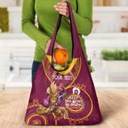 Custom NRL Broncos NAIDOC Week Grocery Bag Keep The Fire Burning Indigenous Art