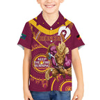 Custom NRL Broncos NAIDOC Week Hawaiian Shirt Keep The Fire Burning Indigenous Art