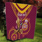 Custom NRL Broncos NAIDOC Week Quilt Keep The Fire Burning Indigenous Art