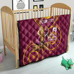 Custom NRL Broncos NAIDOC Week Quilt Keep The Fire Burning Indigenous Art