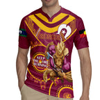 Custom NRL Broncos NAIDOC Week Rugby Jersey Keep The Fire Burning Indigenous Art