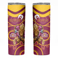 NRL Broncos NAIDOC Week Skinny Tumbler Keep The Fire Burning Indigenous Art