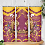 NRL Broncos NAIDOC Week Skinny Tumbler Keep The Fire Burning Indigenous Art