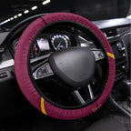NRL Broncos NAIDOC Week Steering Wheel Cover Keep The Fire Burning Indigenous Art