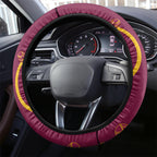NRL Broncos NAIDOC Week Steering Wheel Cover Keep The Fire Burning Indigenous Art
