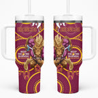 NRL Broncos NAIDOC Week Tumbler With Handle Keep The Fire Burning Indigenous Art