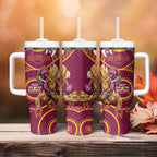 NRL Broncos NAIDOC Week Tumbler With Handle Keep The Fire Burning Indigenous Art