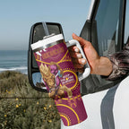 NRL Broncos NAIDOC Week Tumbler With Handle Keep The Fire Burning Indigenous Art