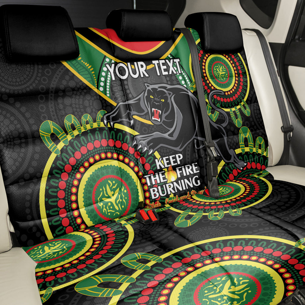 Custom NRL Panthers NAIDOC Week Back Car Seat Cover Keep The Fire Burning Indigenous Art