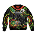 Custom NRL Panthers NAIDOC Week Bomber Jacket Keep The Fire Burning Indigenous Art