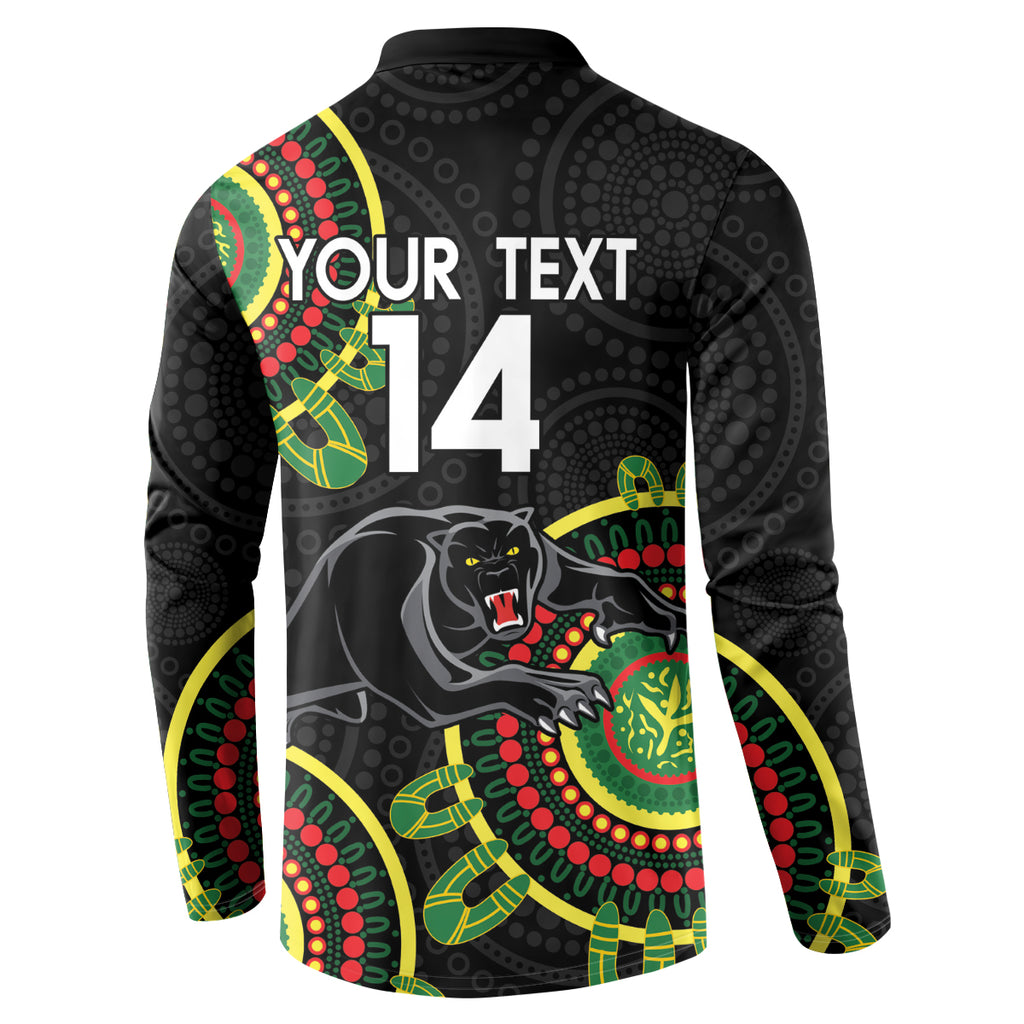 Custom NRL Panthers NAIDOC Week Button Sweatshirt Keep The Fire Burning Indigenous Art