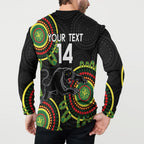 Custom NRL Panthers NAIDOC Week Button Sweatshirt Keep The Fire Burning Indigenous Art