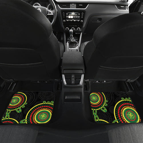 Custom NRL Panthers NAIDOC Week Car Mats Keep The Fire Burning Indigenous Art