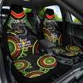 Custom NRL Panthers NAIDOC Week Car Seat Cover Keep The Fire Burning Indigenous Art