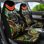 Custom NRL Panthers NAIDOC Week Car Seat Cover Keep The Fire Burning Indigenous Art