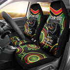 Custom NRL Panthers NAIDOC Week Car Seat Cover Keep The Fire Burning Indigenous Art