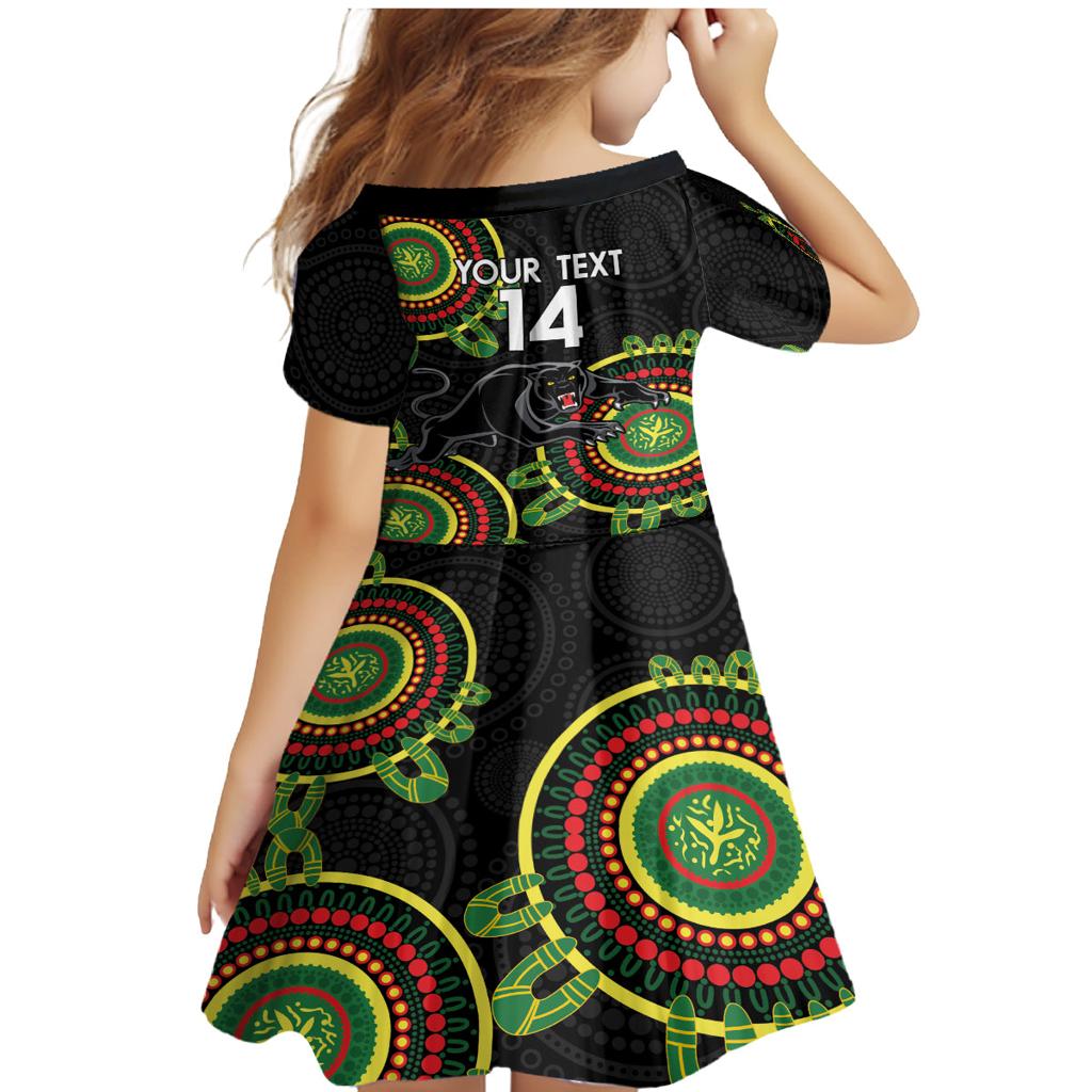 Custom NRL Panthers NAIDOC Week Family Matching Mermaid Dress and Hawaiian Shirt Keep The Fire Burning Indigenous Art