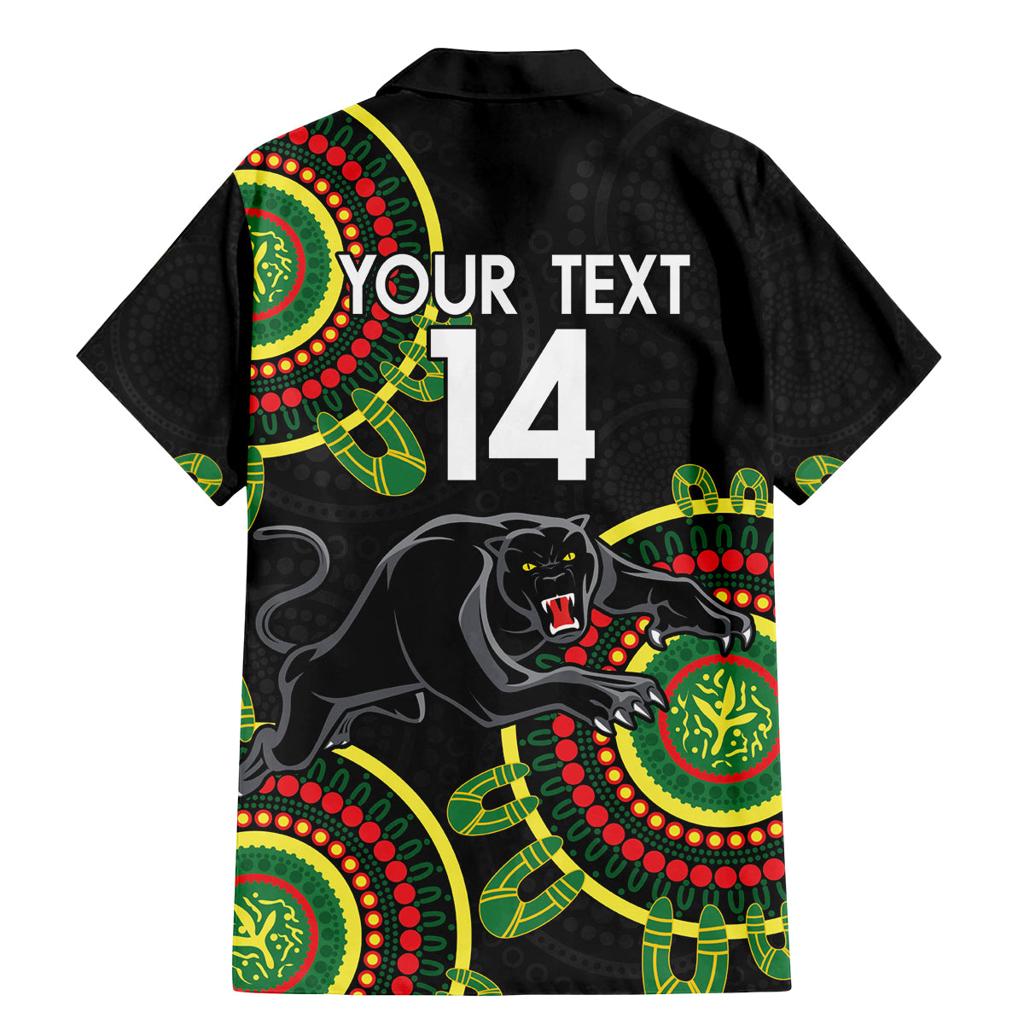 Custom NRL Panthers NAIDOC Week Family Matching Mermaid Dress and Hawaiian Shirt Keep The Fire Burning Indigenous Art