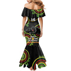 Custom NRL Panthers NAIDOC Week Family Matching Mermaid Dress and Hawaiian Shirt Keep The Fire Burning Indigenous Art