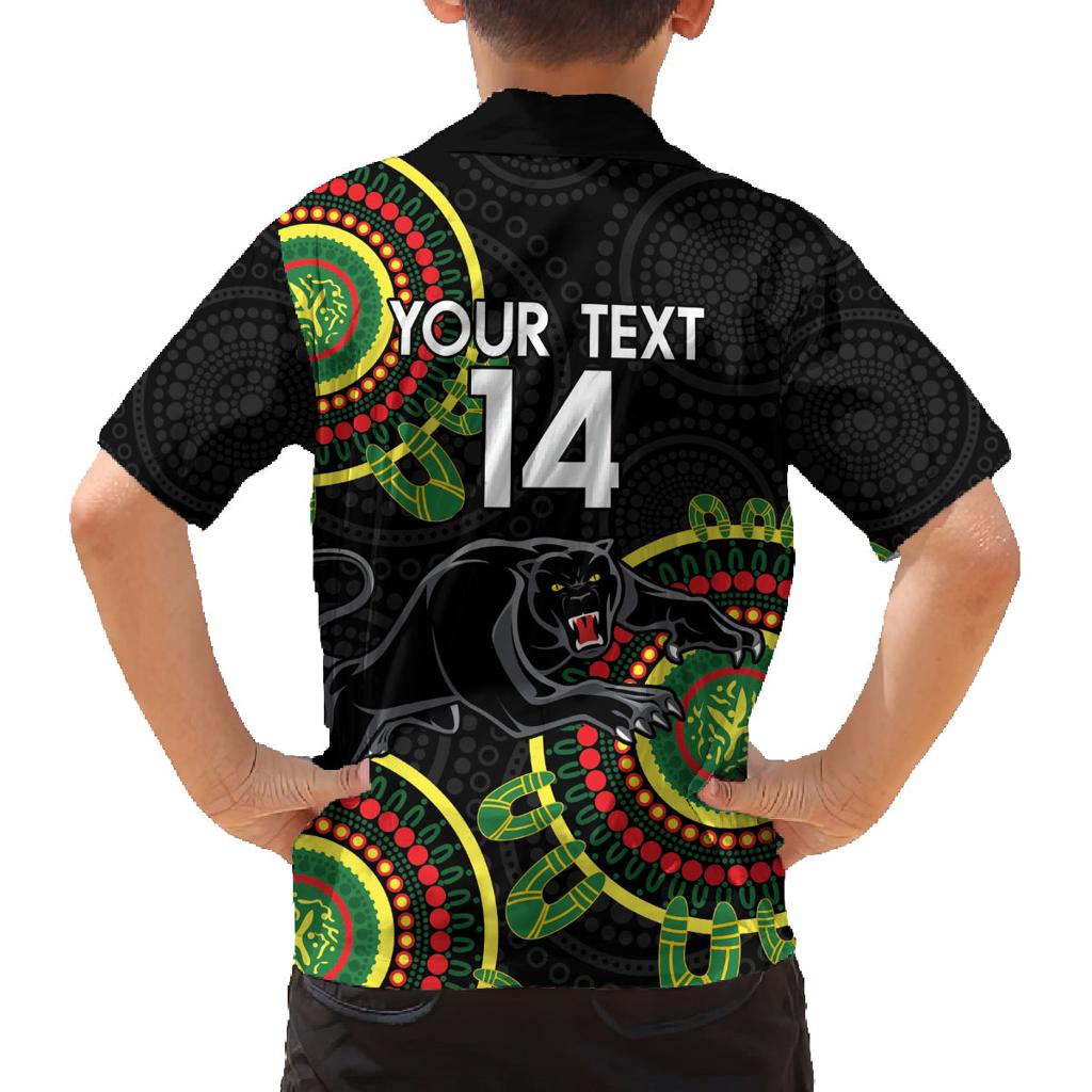 Custom NRL Panthers NAIDOC Week Family Matching Tank Maxi Dress and Hawaiian Shirt Keep The Fire Burning Indigenous Art