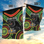 Custom NRL Panthers NAIDOC Week Garden Flag Keep The Fire Burning Indigenous Art