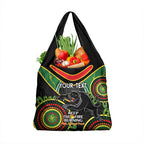 Custom NRL Panthers NAIDOC Week Grocery Bag Keep The Fire Burning Indigenous Art