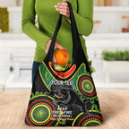 Custom NRL Panthers NAIDOC Week Grocery Bag Keep The Fire Burning Indigenous Art