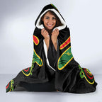 Custom NRL Panthers NAIDOC Week Hooded Blanket Keep The Fire Burning Indigenous Art