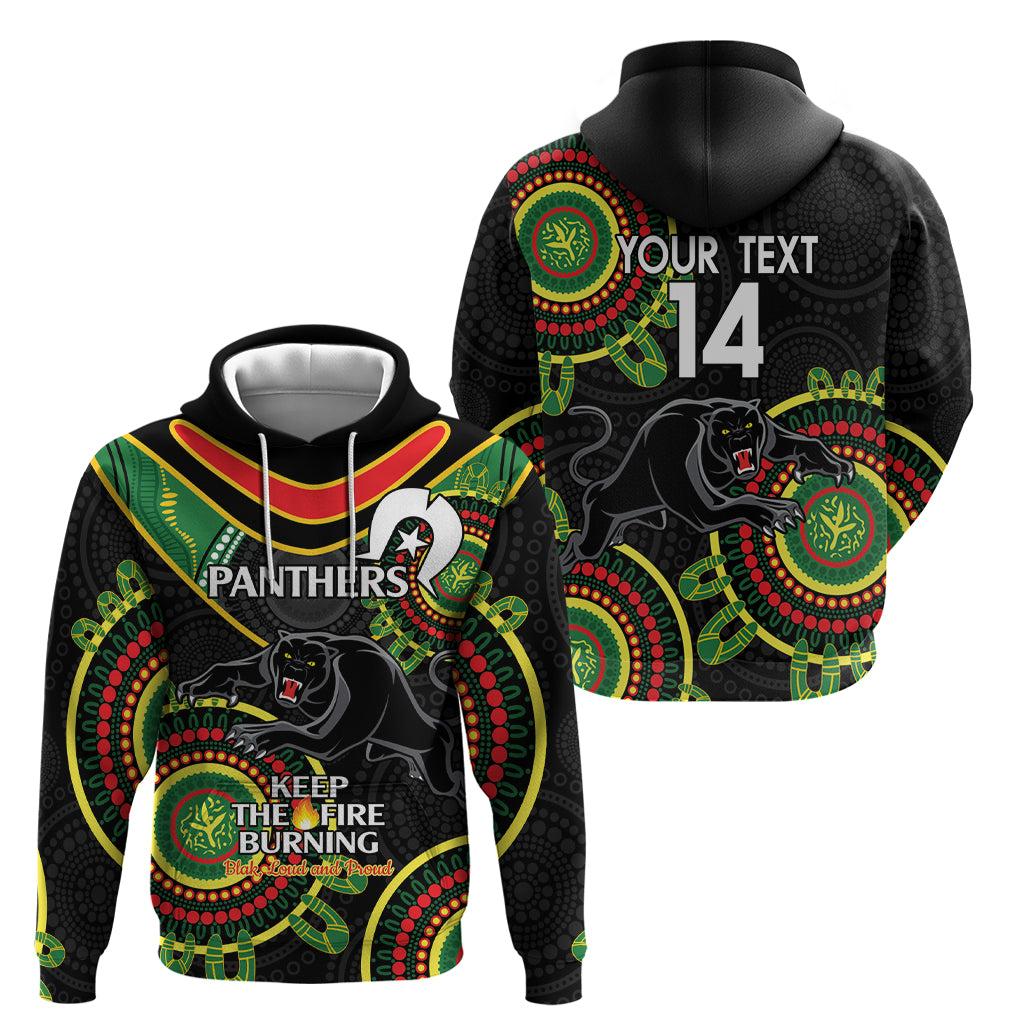 Custom NRL Panthers NAIDOC Week Hoodie Keep The Fire Burning Indigenous Art