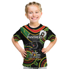 Custom NRL Panthers NAIDOC Week Kid T Shirt Keep The Fire Burning Indigenous Art